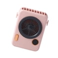 thumbnail image 4 of Ventilador para colgar en el cuello Ventilador recargable eléctrico digital LED Enfriador de forma de cámara portátil ajustable, Rosa Advancent HA004178-02B, 4 of 6