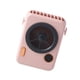 thumbnail image 4 of Ventilador para colgar en el cuello Ventilador recargable eléctrico digital LED Enfriador de forma de cámara portátil ajustable, Rosa Advancent HA004178-02B, 4 of 6
