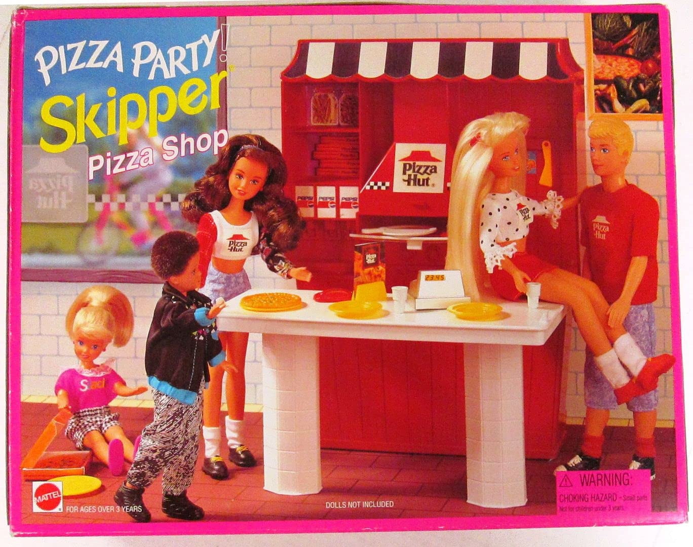 Barbie Pizza Party SKIPPER Pizza Shop Playset 1995 Arcotoys Mattel Barbie Bodega Aurrera en linea