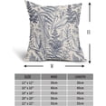 thumbnail image 4 of Blue Leaf Plant Pillow Covers 16X16 Inch Herbs Botanical Fern Vintage Leaves Floral Decorative Pillow Cases Set of 2 Cotton Linen Throw Pillows Farmhouse Home Decor For Sofa Couch Cushion Outdoor, 4 of 6