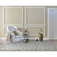 thumbnail image 3 of 8' Ivory Hand Tufted Space Dyed Geometric Indoor Runner Rug, 3 of 3