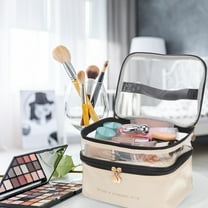 LOLIPPYY Makeup Storage Bag Extra Large Portable Makeup Pouch with Easy Resistant Material for Women 1Pack