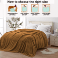 thumbnail image 3 of COKEEY Bedding Fleece Blanket Throw Size Khaki 300GSM Luxury Fuzzy Soft Anti-Static Microfiber Bed Blanket (50x60 Inch), 3 of 10