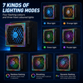 thumbnail image 4 of Mute Cooling Fan for Xbox Series S, High Speed RGB Fan Cooler System for Xbox Series S Console, 3 Adjustable Fan Speed, Low Noise, Fits Horizontal or Vertical Placement,Black, 4 of 7