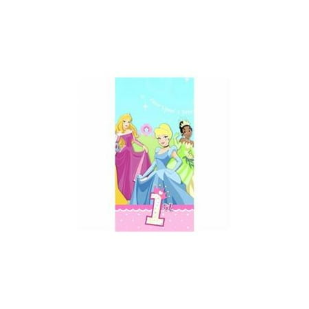 Hallmark Disney 1St Birthday Princess Plastic Tablecover