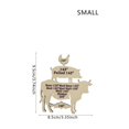 thumbnail image 2 of Meat BBQ Cooking Temperature Guide Home Interior Wall Desktop Wood Decorations, 2 of 6