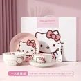 thumbnail image 3 of Sanrio Tableware Cinnamoroll Bowl Spoon Plate Cartoon Kawaii Ceramic Tableware Kitchen Utensil Food Storage Set Household Gifts, 3 of 5