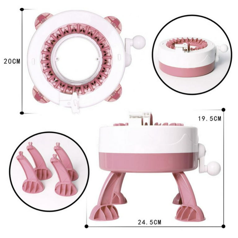BESLY Girls 48 Needles Knitting Machines Toys Smart Toys Kids Toys  Educational Toys for 6-14 Year Old 