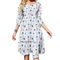 thumbnail image 1 of Phare Mer Douce Robe Élégante Femmes Coréenne Kawaii Col Carré Robe Natation Club de Bain Océan Mer Bleu Blanc, 1 of 5