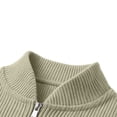thumbnail image 3 of Corduroy Mens Crewneck Sweatshirts Fall Winter Quarter Zip Pullover Sweatshirt Long Sleeve Casual Loose Fit Outdoor Sports Jacket Comfort Sweatshirt, 3 of 6