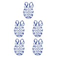 thumbnail image 1 of Sonducket Bolsa de malla para pelota de baloncesto, soporte para bolsa de red de almacenamiento de malla, azul y blanco Type2 NO2, 1 of 1
