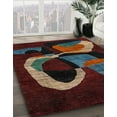 thumbnail image 3 of Ahgly Company Machine Washable Indoor Rectangle Abstract Red Area Rugs, 5' x 8', 3 of 7