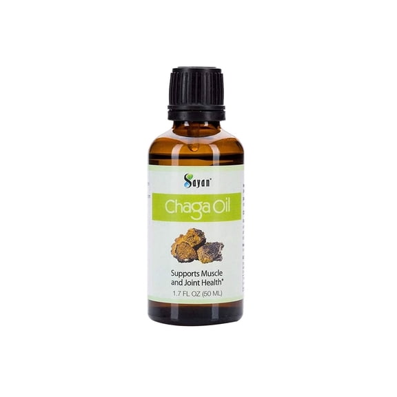 Sayan Chaga Mushroom Oil, Oil for Joints and Muscles, Rosacea, Skin Ailments, Wrinkles (1.7 Oz)