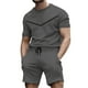 thumbnail image 1 of Conjuntos cortos Cagnkofi para hombre, conjuntos de 2 piezas, chándales de verano de moda, camisa de manga corta y pantalones cortos, conjunto informal a juego., 1 of 7