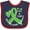 Navy and Red, variant on Inktastic Love and Care Mental Health Awareness Green Ribbon Boys or Girls Baby Bib