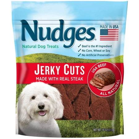 Nudges Steak Jerky Dog Treats, 18 Oz