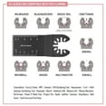thumbnail image 3 of Rzvnmko 38Pcs Multimaster Oscillating Multitool Saw Blades For Fein Multimaster Dremel Makita Bosch, 3 of 16
