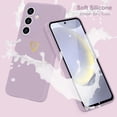 thumbnail image 2 of for Samsung Galaxy S24 Case Cute Heart Pattern Soft Shockproof Protective Silicone Phone Case for Women Girls, Purple, 2 of 14