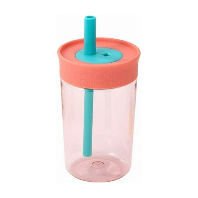 Cup with Straw Plastic Cups Reusable, High-Temperature Plastic Straw Cup Mini Coffee Portable Accent