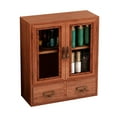 thumbnail image 2 of Wooden Desktop Storage Cabinet, Handmade Wooden Jewelry Box  for Office, 2 of 8