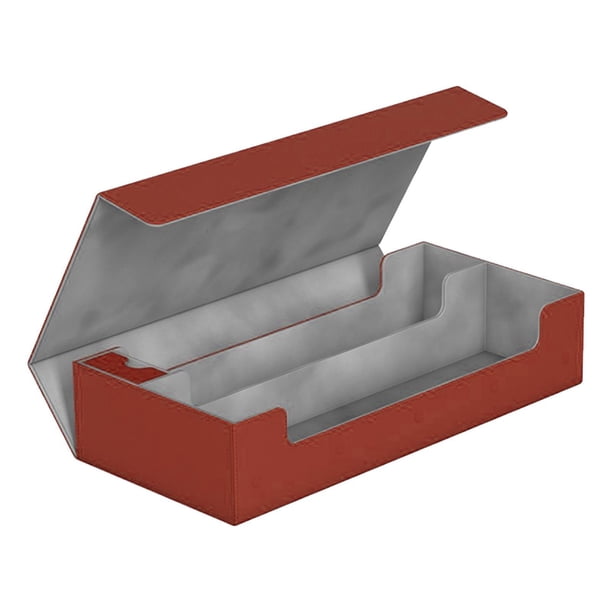 Advancent Trading Card Deck Box, Storage Organizer Holder Durable for MTG Card Tcg Decoración del hogar Rojo