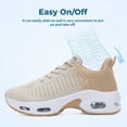 thumbnail image 3 of AHUSIR Womens Non Slip Work Shoes Walking Tennis Shoes Comfortable Breathable Sneakers Gym Travel Work Athletic Sport US5.5-11, 3 of 8