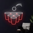thumbnail image 2 of Handmadetneonsign Beer Pong Neon Sign, Beer Pong Led Sign, Beer Led Light, Drinking Game Neon Light, 2 of 5