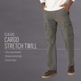 thumbnail image 6 of Men's Wrangler Authentics Relaxed Stretch Cargo Pant in Olive Drab, 6 of 6