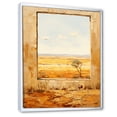 thumbnail image 2 of Designart "Summer Meadow View from Farmhouse Windows II" Farm Framed Wall Art - Country Yellow Farm Windows Hallway Framed Wall Art Decor, 2 of 6