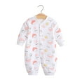 thumbnail image 3 of AOMPMSDX Boys Bodysuits Baby Boy Girl Cotton Print Romper Jumpsuit Playsuits Outfits Red 3 Months-6 Months, 3 of 3