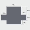 thumbnail image 3 of CHOK Liquidation Maison Seulement Housse de Canapé Réversible pour Coussin Housse de Canapé pour Chiens Résistant à l'Eau Protecteur de Meubles avec Bâtons en Mousse Sangles Élastiques pour Chats de Compagnie, 3 of 9