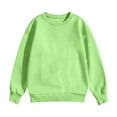 thumbnail image 6 of Garbnen Boys Long Sleeve Shirt Crewneck Green Girls Shirt Basic Fall Preppy Teen Girl Clothes 7-8 Years, 6 of 6