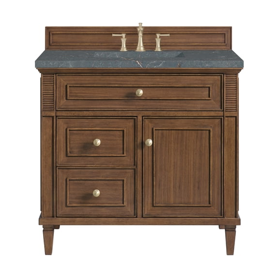 James Martin Vanities 424-V36-WLT-3PBL Lorelai 36" Single Basin Wood Vanity Set -