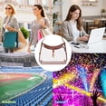 thumbnail image 7 of FALAN MULE Clear Crossbody Bag for Women, Small Transparent Shoulder Purse for Concerts and Sports Events, 7 of 7
