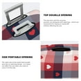 thumbnail image 6 of Wukai Heart Plaid Elastic Luggage Cover: Personalized Protection for Your Suitcase - Fits 19~29-inch, Washable & Durable Travel Companion-Medium, 6 of 8