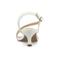thumbnail image 4 of Journee Womens Jemry Crossover Strap Kitten Heel Dress Sandals, 4 of 10