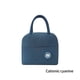thumbnail image 2 of Injueey Fiambrera para niños y adultos, bolsa de transporte de Color sólido a la moda, bolsas térmicas con cremallera para almuerzos con Almacenamiento y organización del hogar azul marino, 2 of 6