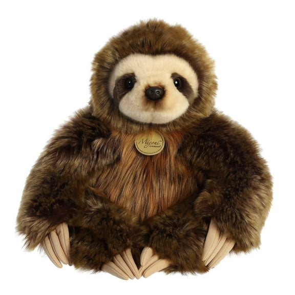 Aurora - Large Brown Miyoni - 14.5" Three-Toed Sloth - Realistic Stuffed Animal