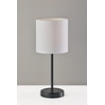 thumbnail image 2 of Mainstays 19 in Black Metal Stick Lamp with USB and USB-C Ports, 2 of 7