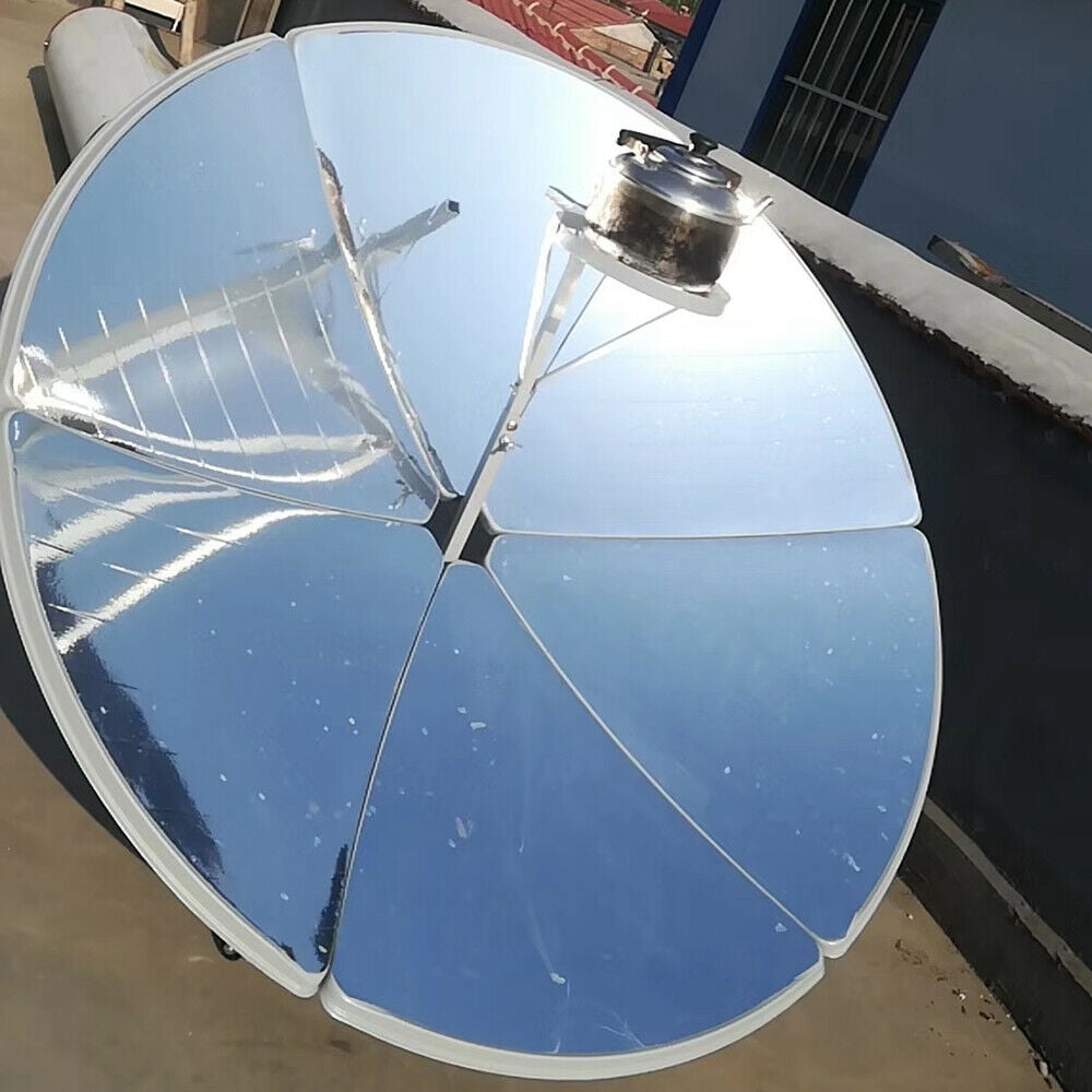 59" Solar Cooker Stove, Portable Parabolic Solar Cooker Outdoor Camping Cooking Boil Water Sun Oven 800-1000℃