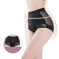 thumbnail image 6 of ZQUUVOU Women's High Waist Shaper Underwear Adjustable Hook Closure Hip Mesh Sheer Slim Tummy Control Shapewear Black, 6 of 8