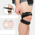 thumbnail image 4 of CNKOO Tendon Genou Sangle 2 Pack Genou Douleur Soutien Soutien Brace Randonnée Football Basket-Ball Course Cavaliers Genou Tennis Tendinite Volley-Ball & Squats, 4 of 5