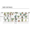 thumbnail image 2 of Boho Floral Curtain Valance for Window Treatments Flower Green Plant Kitchen Treatment Cactus Cottagecore Farmhouse Country Window Drapes for Bathroom Bedroom Living Room 1 panel (52x18 Inch), 2 of 5