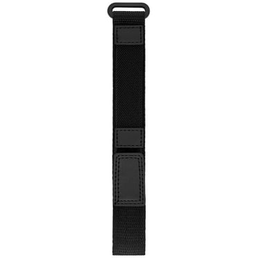 16-20mm Adult Unisex Black Nylon Velcro Fast Wrap Replacement Watch Strap (FMDBA018)
