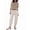 Khaki, variant on Ekouaer Two Piece Outfits Lounge Sets for Women Sweater Sets Knit Short Sleeve Tops Jogger Pants Matching Tracksuit