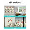 thumbnail image 6 of Window Privacy Film Red Mushrooms Stained Glass Window Film Decorative Sun Block Window Cover Spring Summer Botanical Farmhouse Window Clings Static Adhesive Sticker for Bathroom 29.5"x78.7", 6 of 7