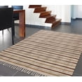 thumbnail image 2 of Casavani Indian Pure Cotton Living Room Rug, Brown 2.6x10 feet, 2 of 5