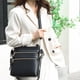 thumbnail image 2 of Bolso Retro Cuero Genuino Con Bolso Bandolera Con Bolso Ocio para Mujer (negro), 2 of 9