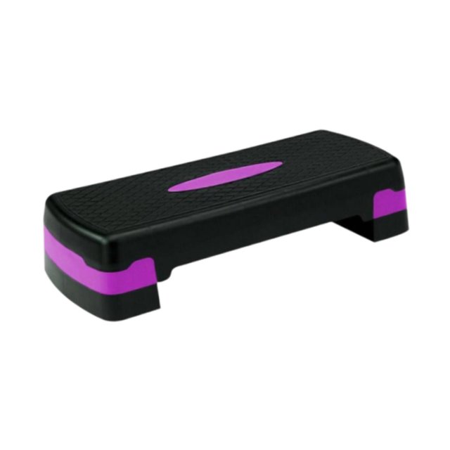 de ejercicios aeróbicos de 4" y 6" ajustable, liviana y ancha con elevadores Violeta