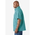 thumbnail image 3 of KingSize Men's Big & Tall Wrinkle-Resistant Short Sleeve Button Down, Printed, 3 of 5